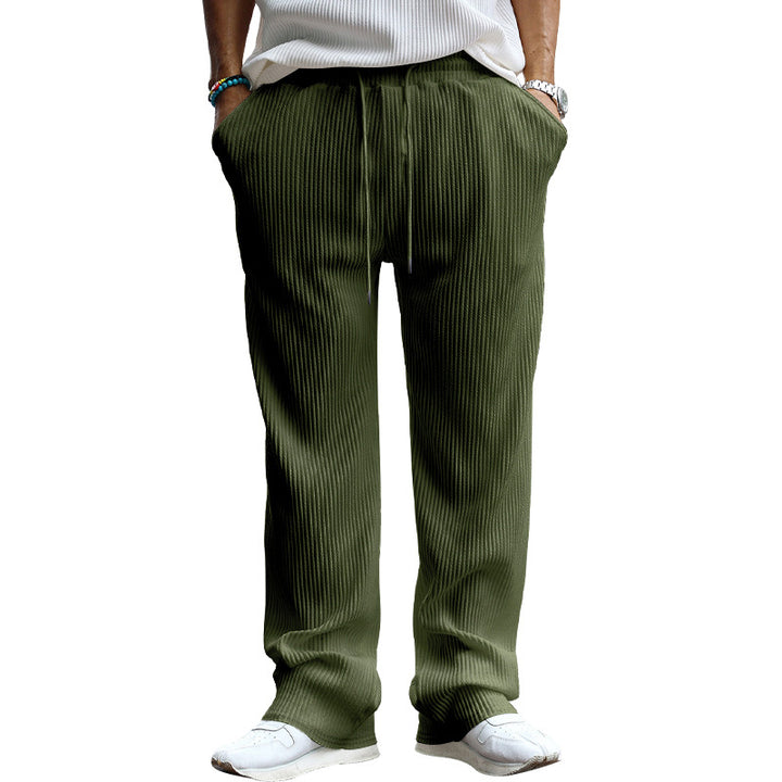 Men's leisure pants with textured design Lisslune