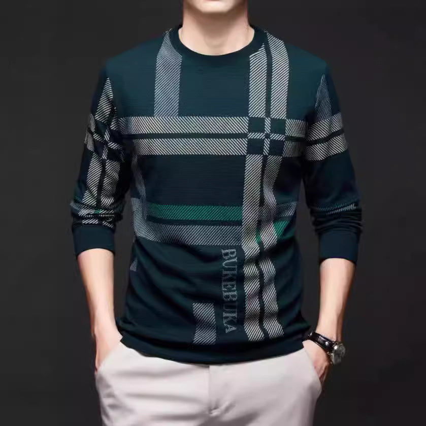 Men's stylish shirt with textured design and unique graphic print Lisslune