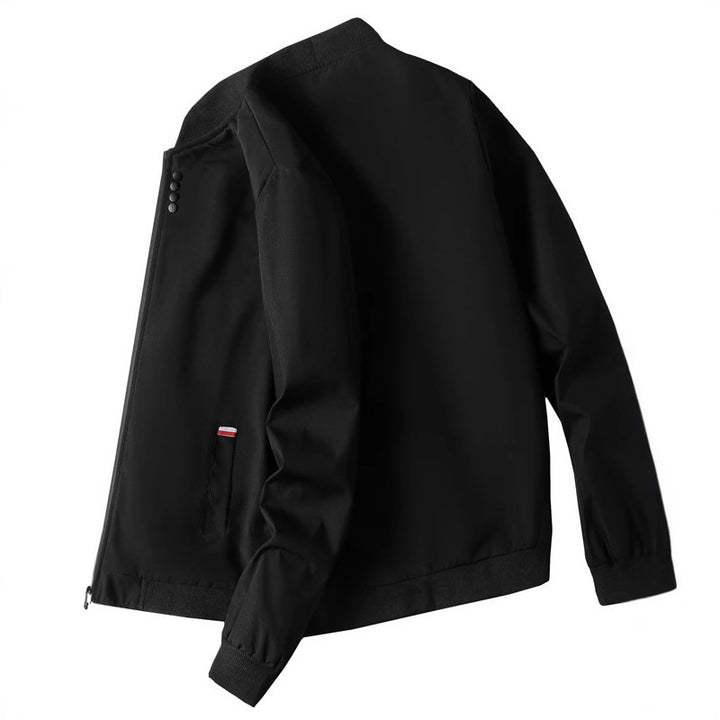Men's fashionable leisure jacket with high collar and side zipper Lisslune