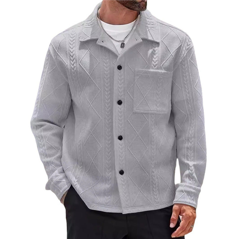 Men's textured leisure jacket Lisslune
