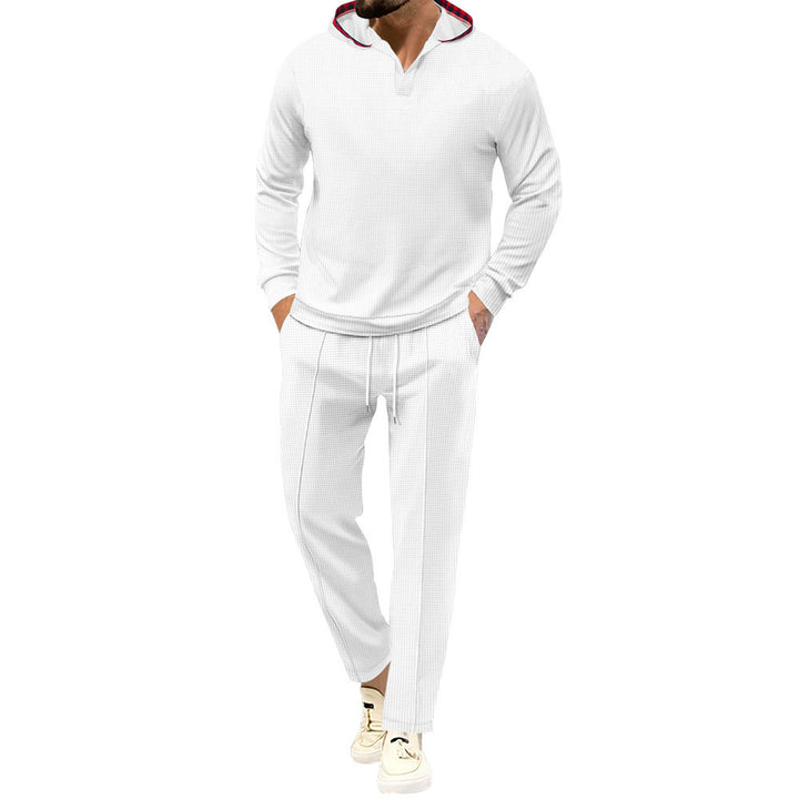 Men's Comfortable Waffle Structure Leisure Suit Lisslune
