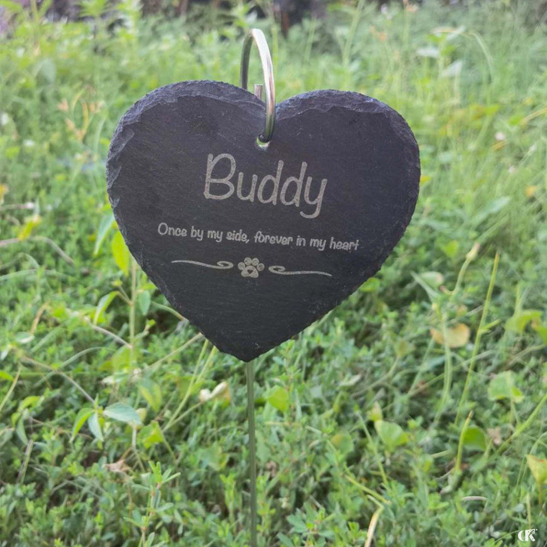 Lisslune | Adjustable Stainless Steel Garden Memorial Plaque - Stylish Outdoor Memorial Piece