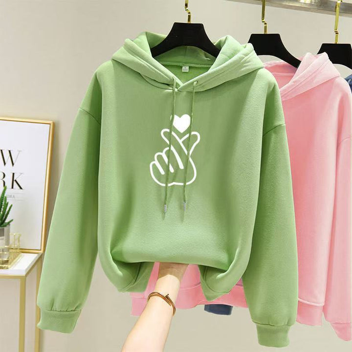 Women's hoodie with artistic heart design Lisslune