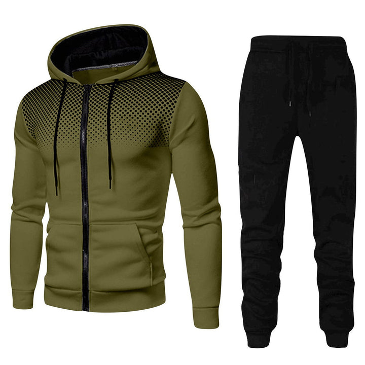 Men's stylish hoodie set with fashionable design and practical pockets Lisslune