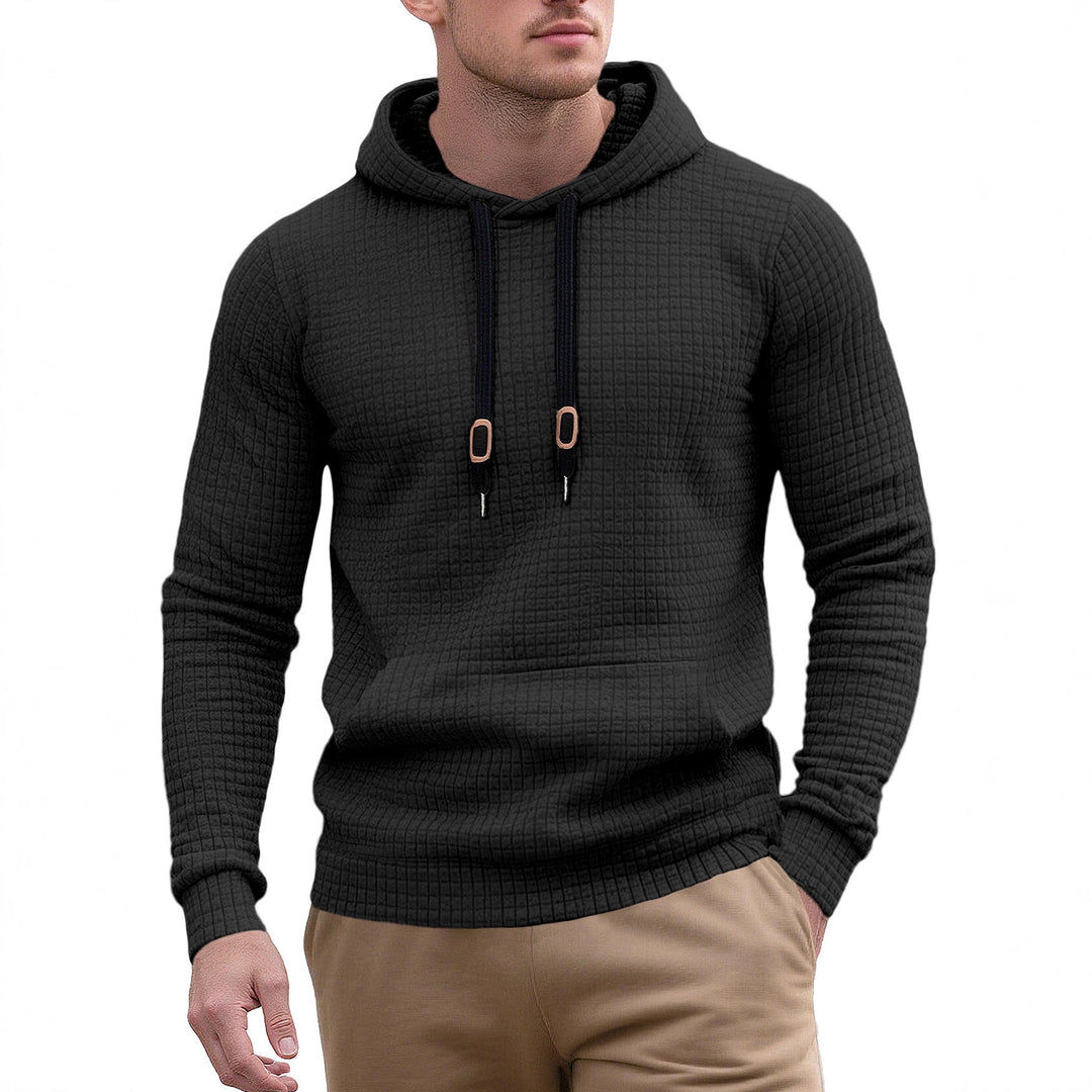 Men's stylish hoodie with textured design Lisslune