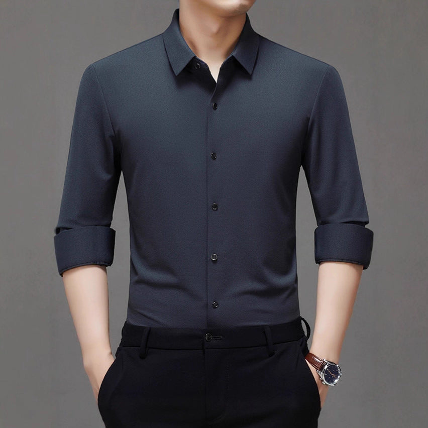 Men's elegant shirt with textured fabric Lisslune