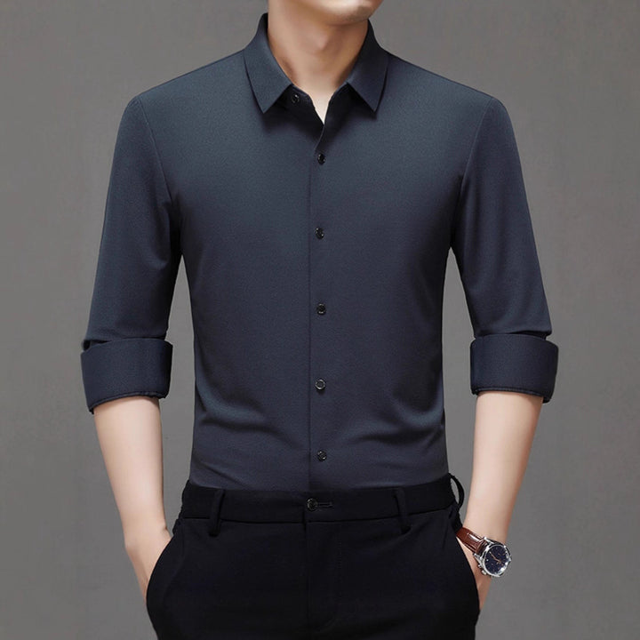 Men's elegant shirt with textured fabric Lisslune