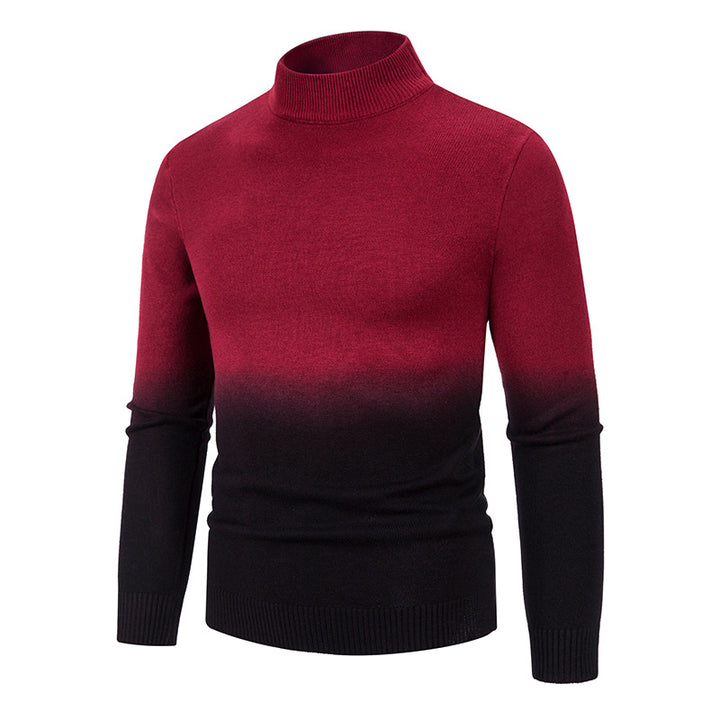 Men's turtleneck sweater with gradient Lisslune