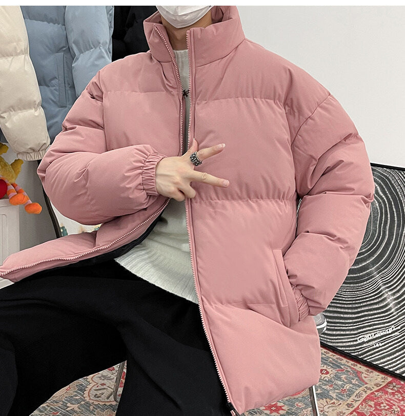 Men's quilted jacket with high collar and insulating filling Lisslune