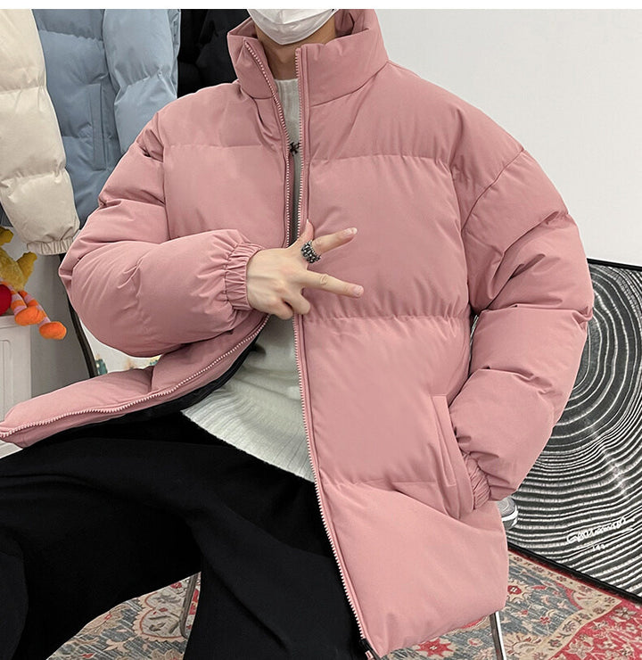 Men's quilted jacket with high collar and insulating filling Lisslune