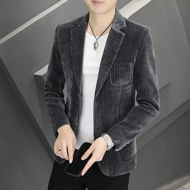 Men's fashionable cord blazer with sporty cut Lisslune