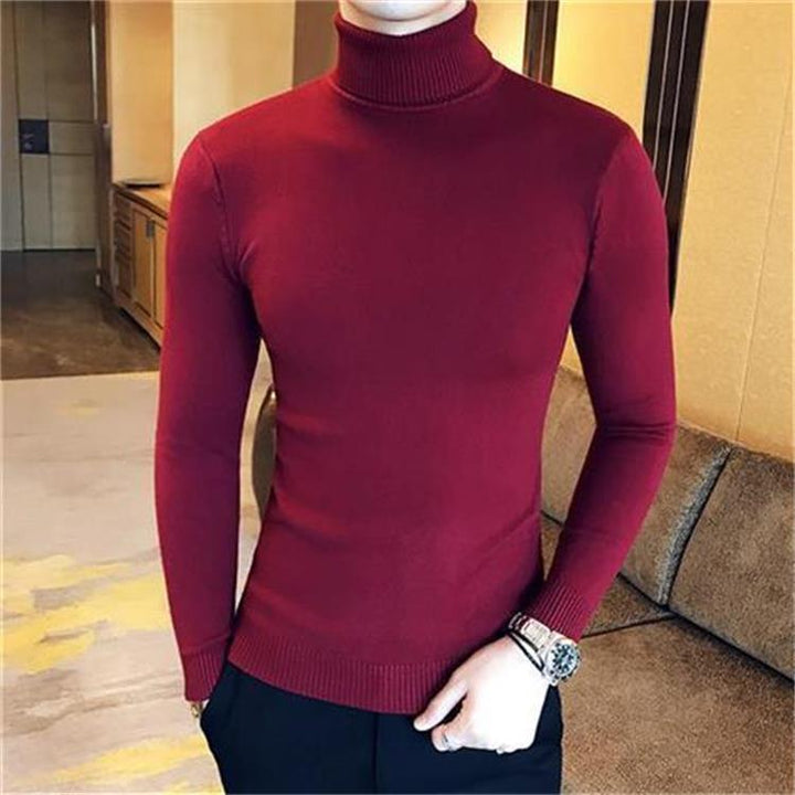 Men's Elegant Turtleneck Sweater made of high-quality Wool Lisslune