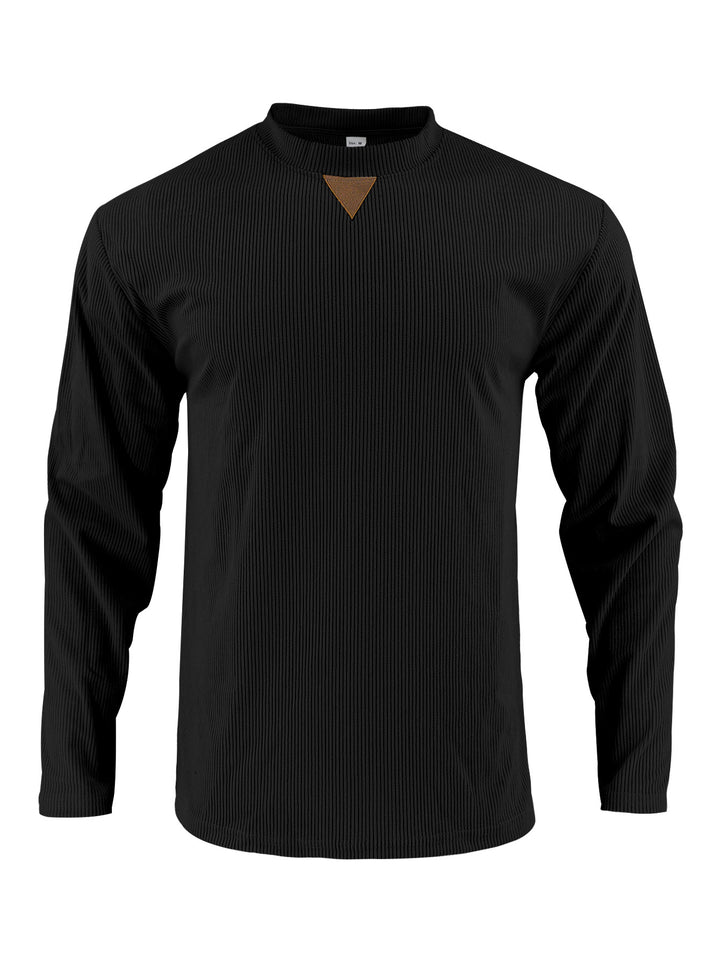 Men's sporty long-sleeve shirt with innovative texture design Lisslune