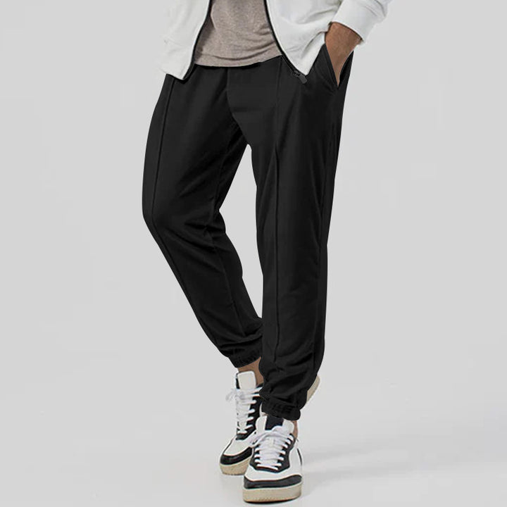 Men's leisure pants set with elastic waistband and breathable properties Lisslune