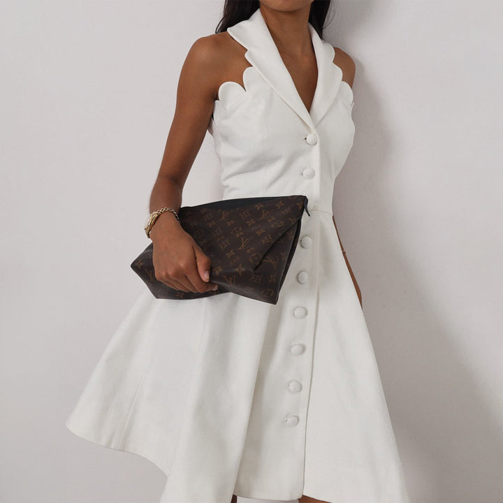 Women's dress with stylish collar and button details Lisslune