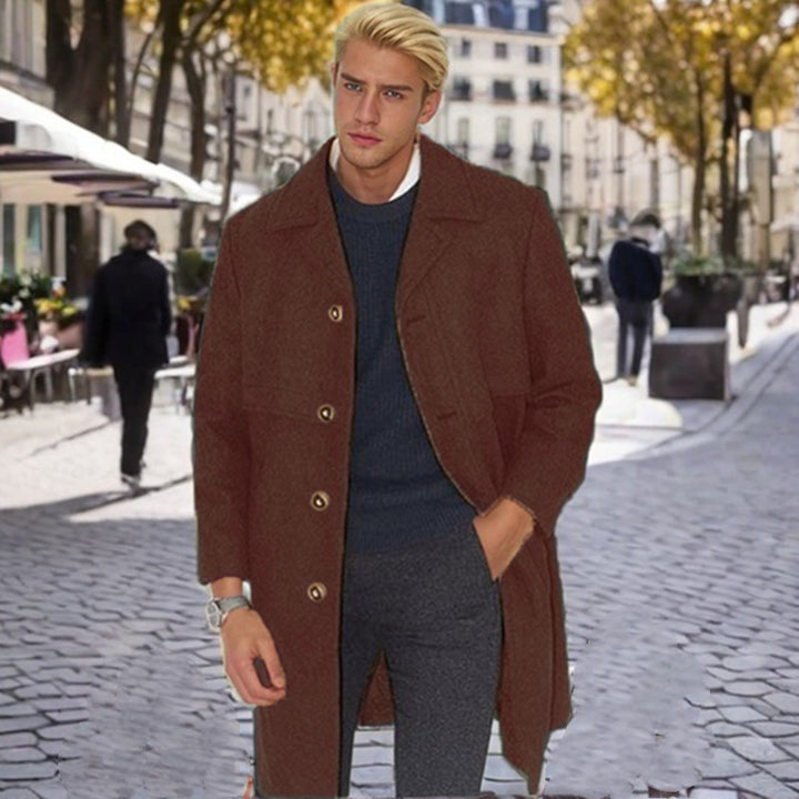 Men's elegant wool coat Lisslune