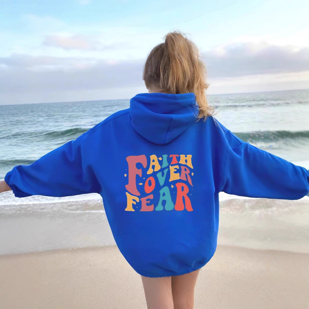 Women's Hoodie with Motivational Graphic Details Lisslune
