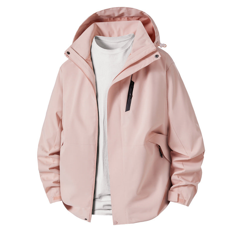 Men's technical transition jacket with adjustable hood rim Lisslune