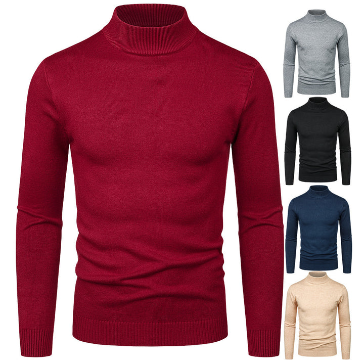 Men's High-Quality Turtleneck Sweater made of fine Cotton Lisslune