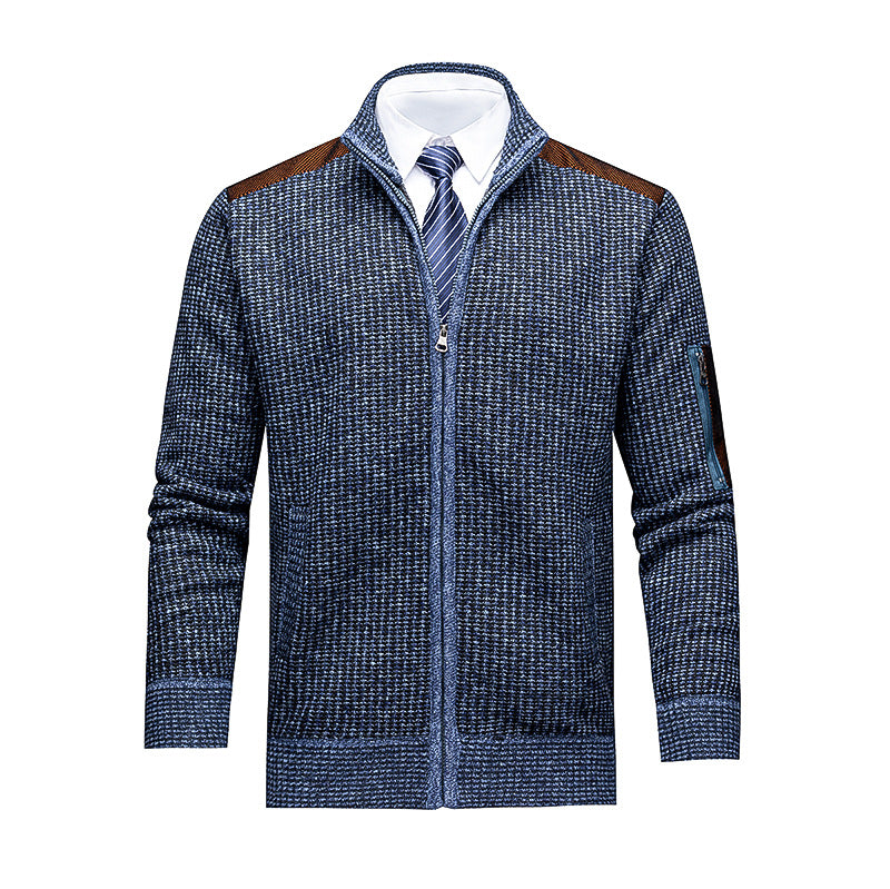Men's Fashionable Cardigan with Zipper and High-Quality Details Lisslune