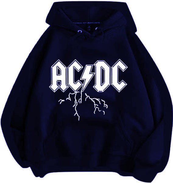 Women's hoodie with large band logo and kangaroo pocket Lisslune