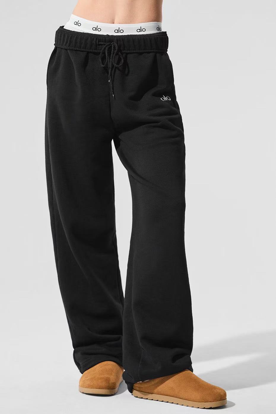 Women's relaxed leisure pants with soft fleece and practical pockets Lisslune
