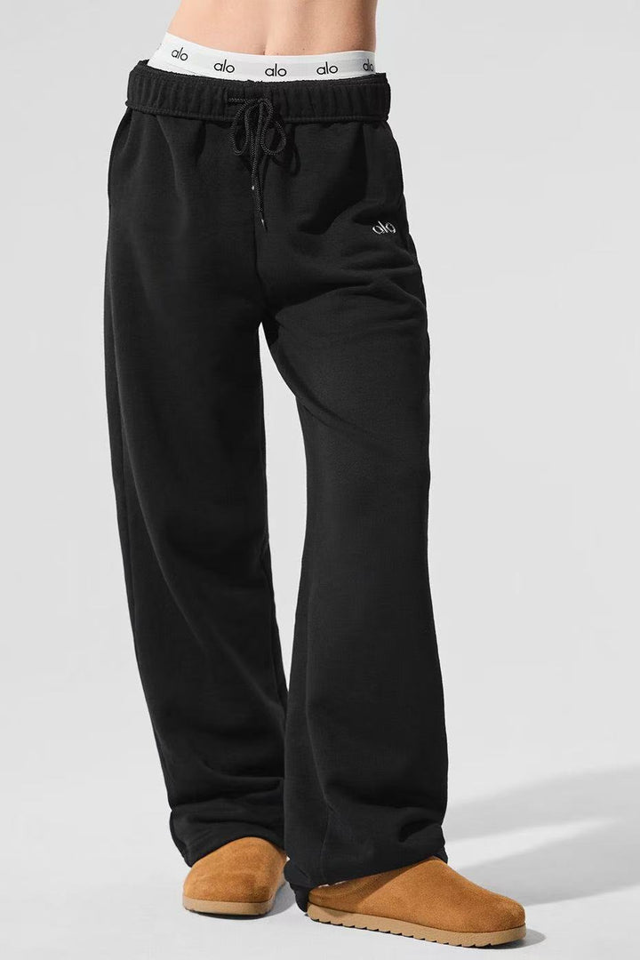 Women's relaxed leisure pants with soft fleece and practical pockets Lisslune