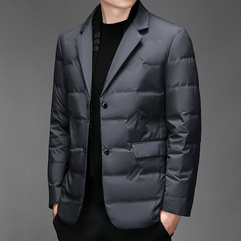 Men's Quilted Blazer with Thermal Filling Lisslune