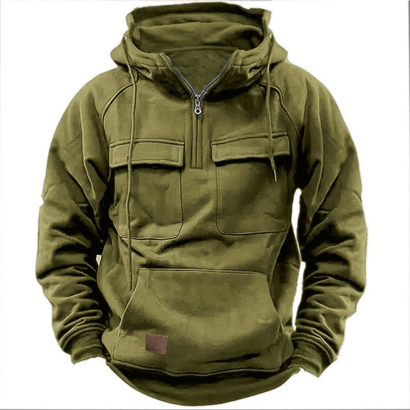 Men's Functional Hoodie with Practical Pockets Lisslune