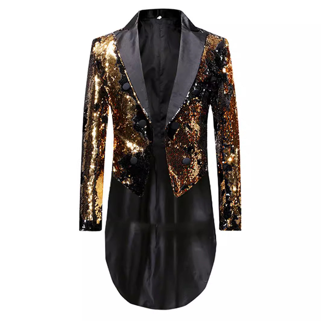 Men's elegant sequined jacket with modern cut Lisslune
