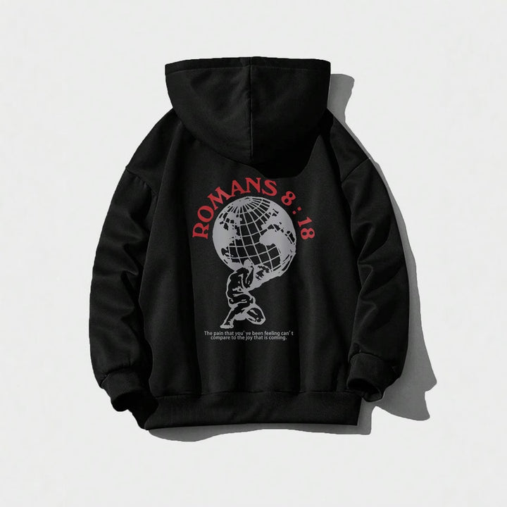 Women's hoodie with inspiring world motif and high-quality print Lisslune