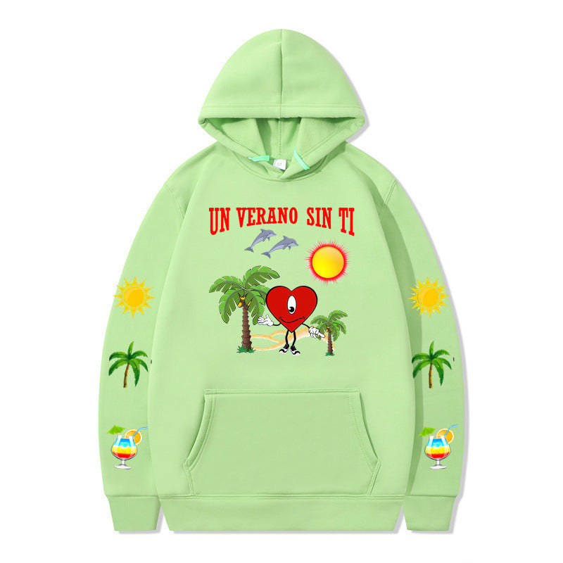 Women's hoodie with vibrant summer motif and comfortable fit Lisslune