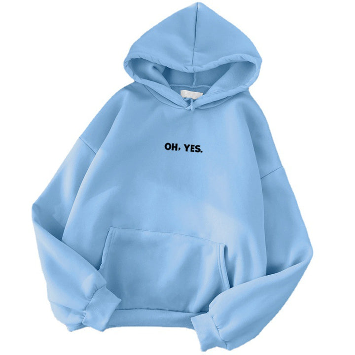 Women's Cozy Hoodie with Casual Print Lisslune