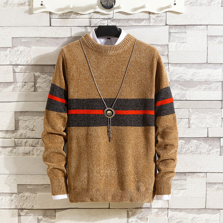 Men's stylish sweater with striped design and high comfort Lisslune