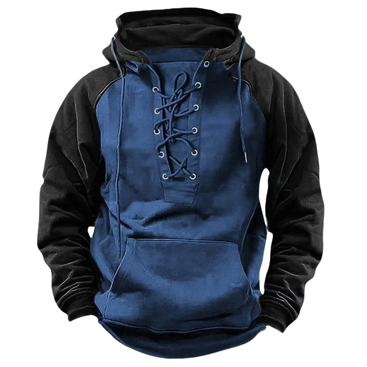 Men's hoodie with modern lacing and comfortable fit Lisslune