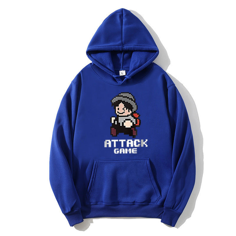 Women's hoodie with playful retro game design Lisslune