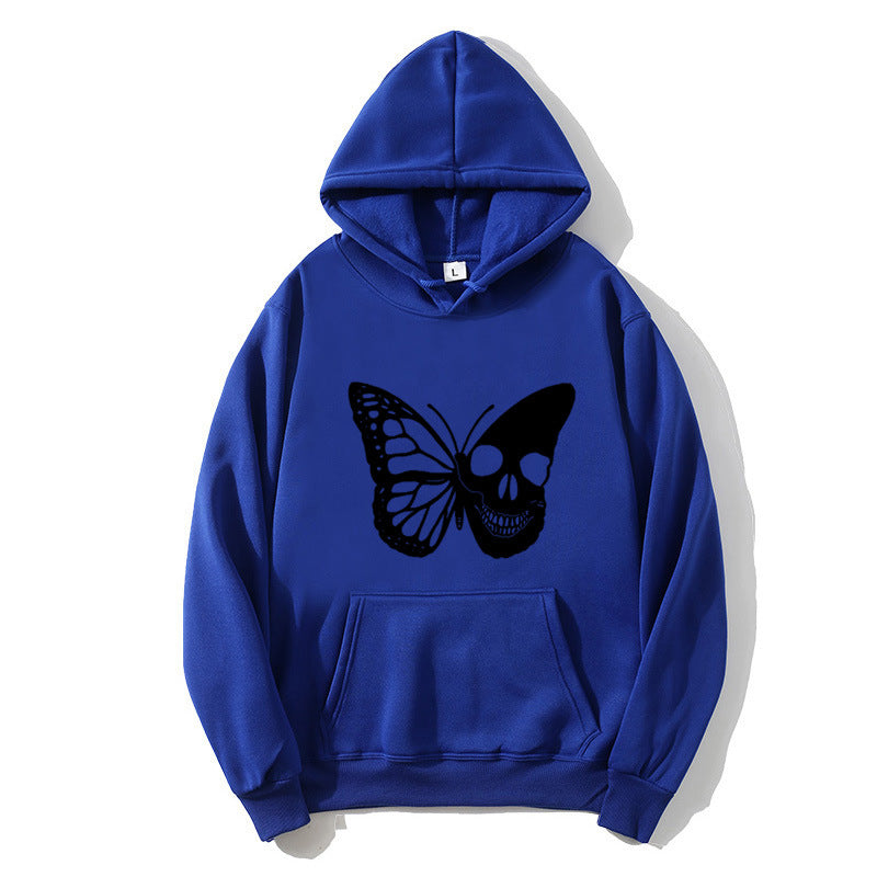 Women's hoodie with creative butterfly skeleton design Lisslune