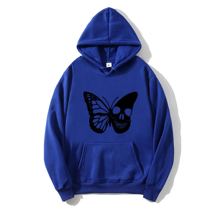 Women's hoodie with creative butterfly skeleton design Lisslune