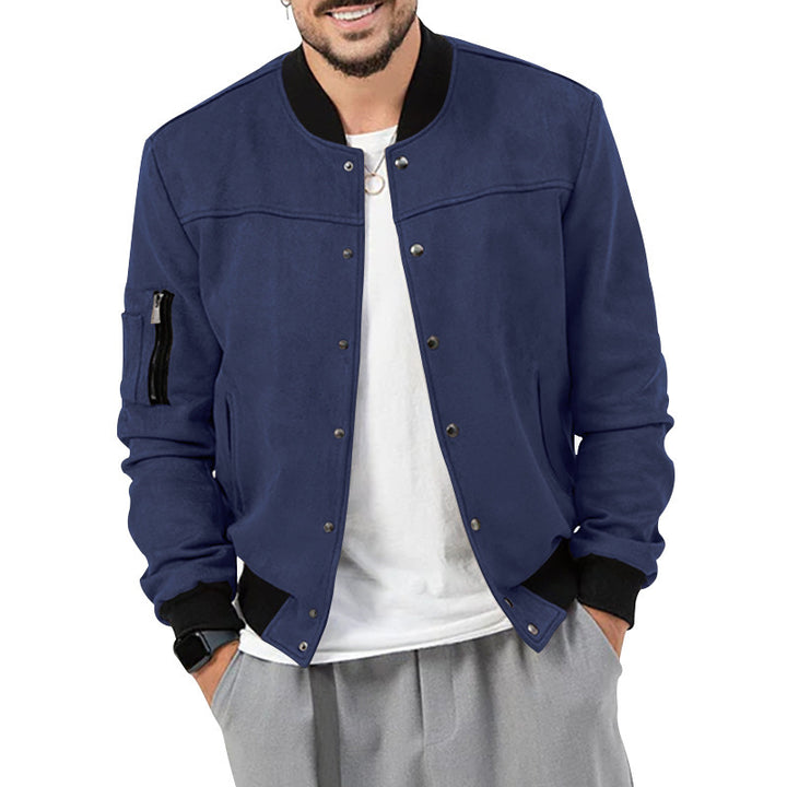 Men's bomber jacket in a casual style with practical pockets Lisslune