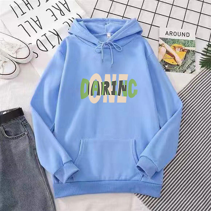 Women’s hoodie with large printed lettering Lisslune