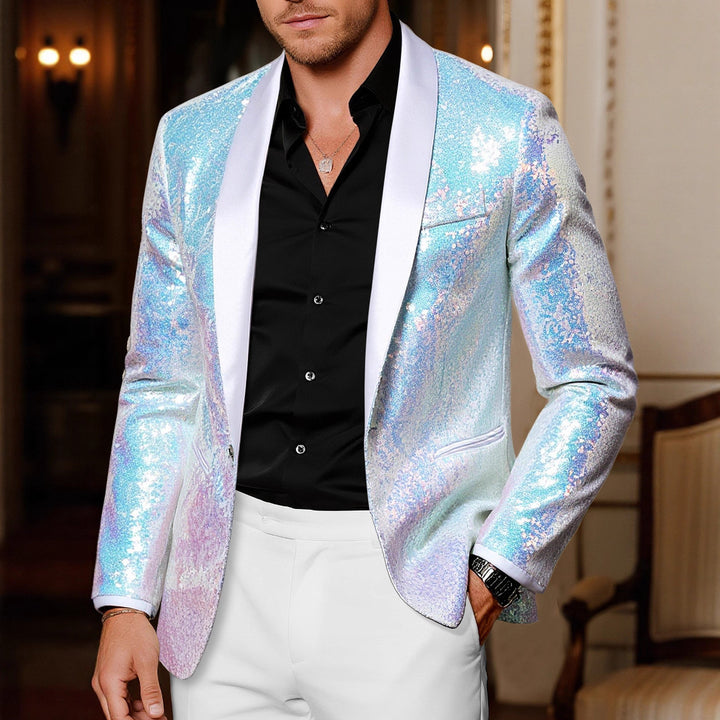 Men's glamorous sequin blazer Lisslune