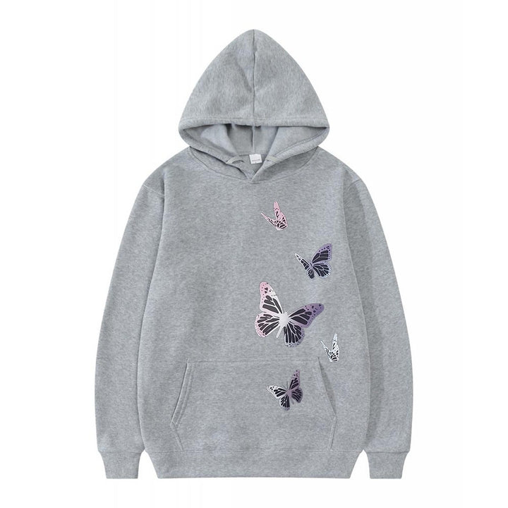 Women's hoodie with delicate butterfly motif Lisslune