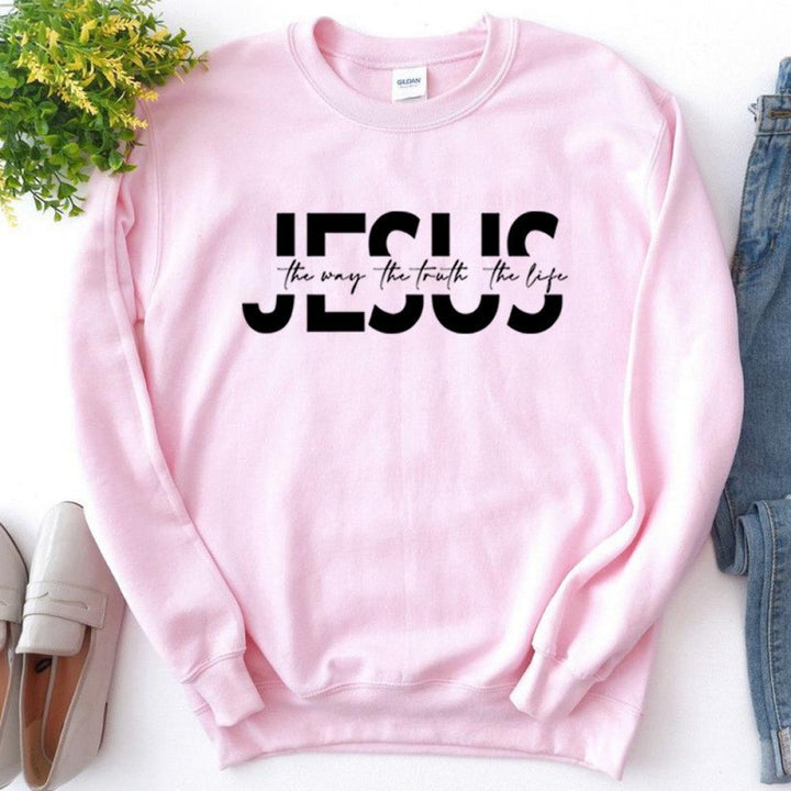 Women's casual sweatshirt with inspirational quote and high wearing comfort Lisslune