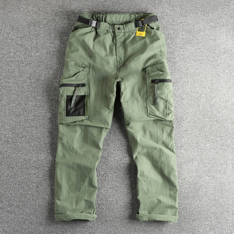 Men's Cargo Pants with multifunctional pockets and adjustable waistband Lisslune