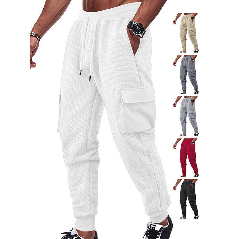 Men's cargo jogging pants with breathable material and practical side pockets Lisslune