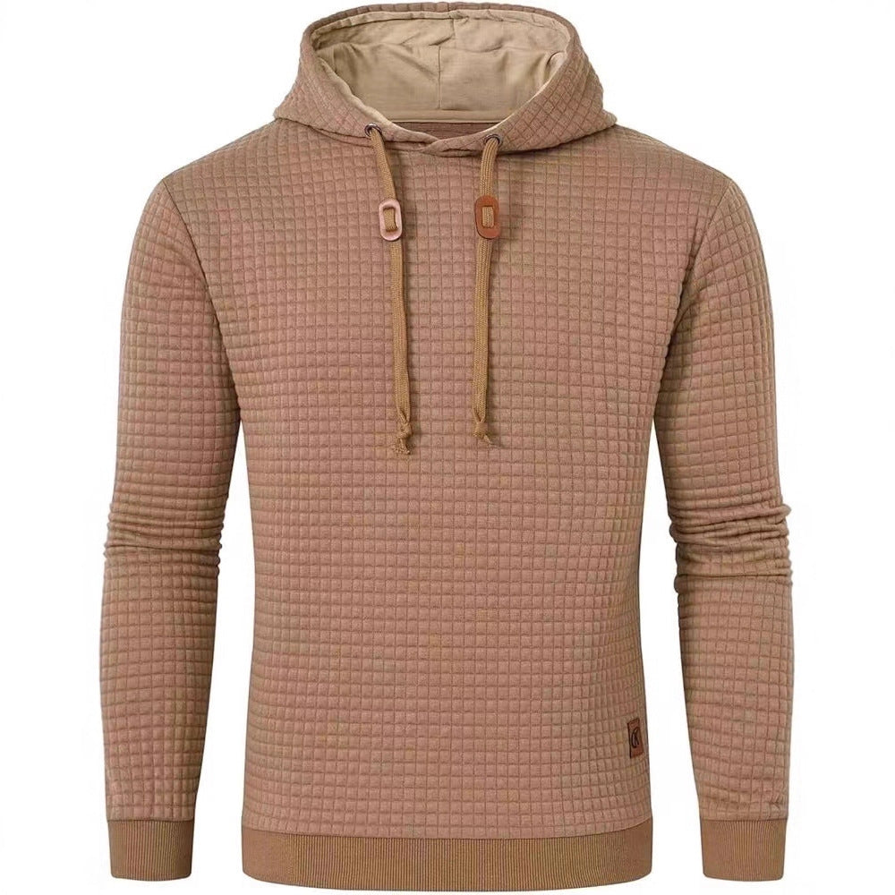 Men's hooded sweatshirt made of textured fabric Lisslune