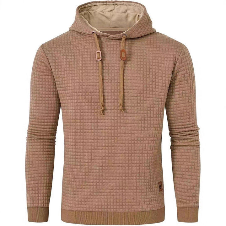 Men's hooded sweatshirt made of textured fabric Lisslune