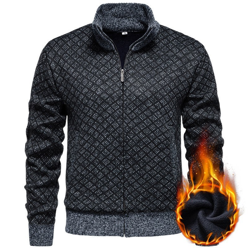 Men's sporty cardigan with modern pattern Lisslune