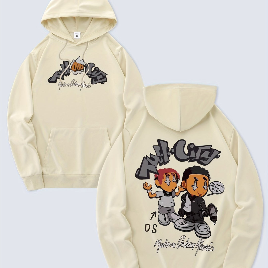 Women's hoodie with original comic design and artistic print Lisslune