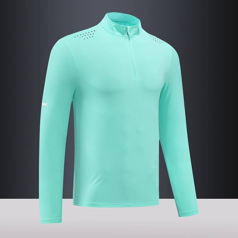 Men's functional long-sleeve shirt with zipper and breathable material Lisslune